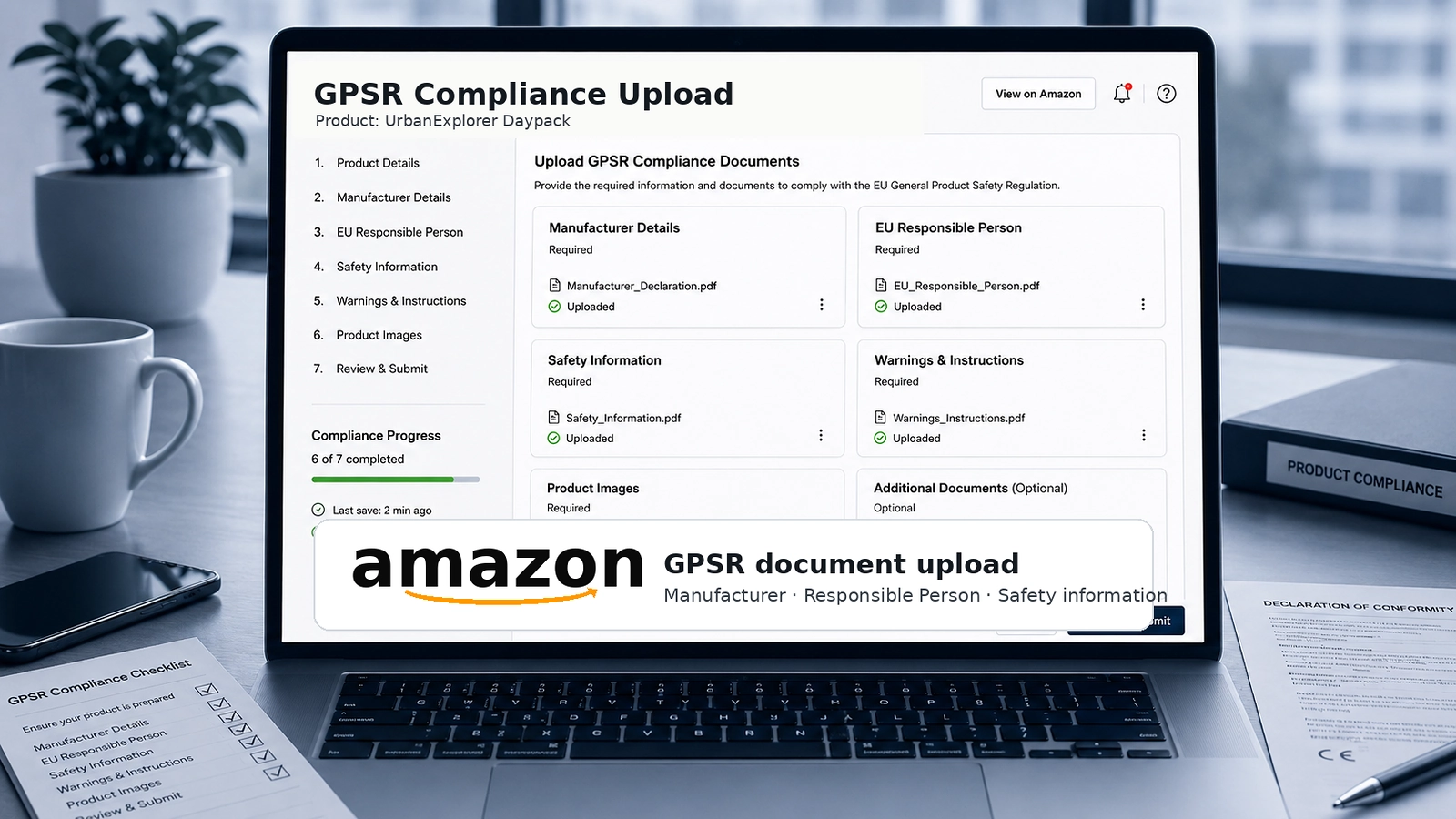亚马逊GPSR合规——制造商产品列表、欧盟责任人与安全警示信息